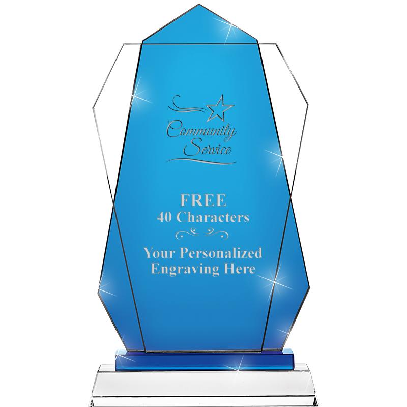 11" SAPPHIRE FLARE CRYSTAL