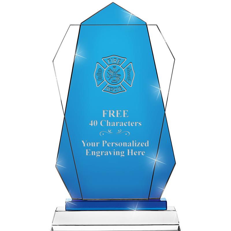 11" SAPPHIRE FLARE CRYSTAL