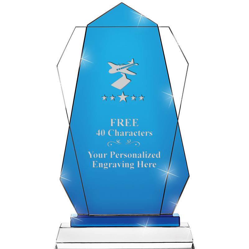 11" SAPPHIRE FLARE CRYSTAL