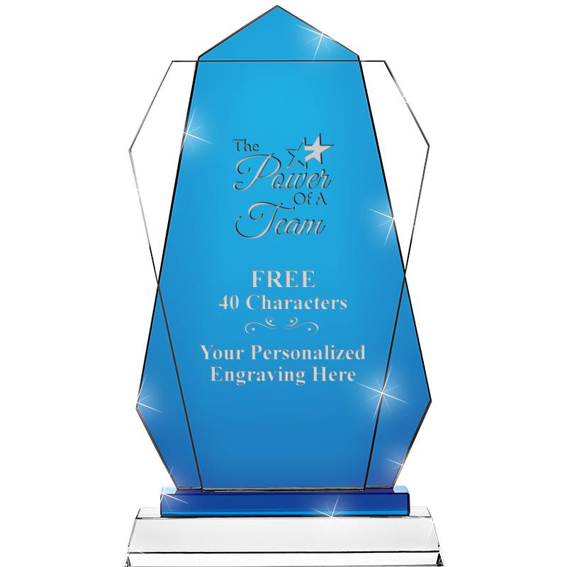 11" SAPPHIRE FLARE CRYSTAL