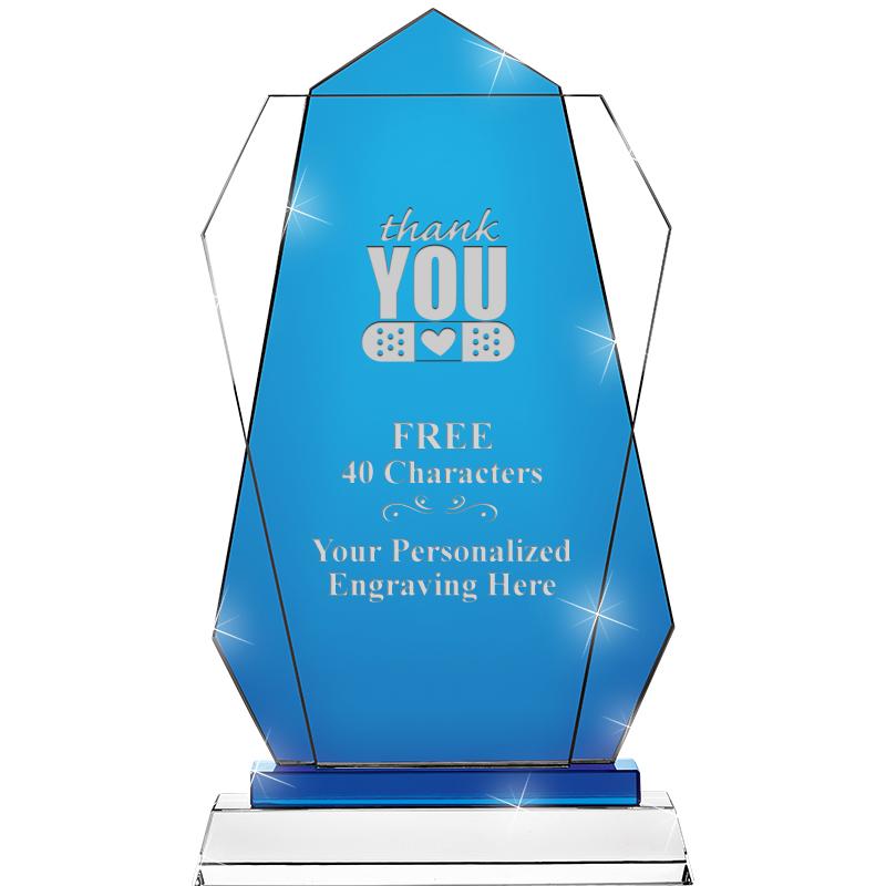 11" SAPPHIRE FLARE CRYSTAL