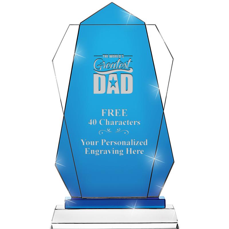 11" SAPPHIRE FLARE CRYSTAL