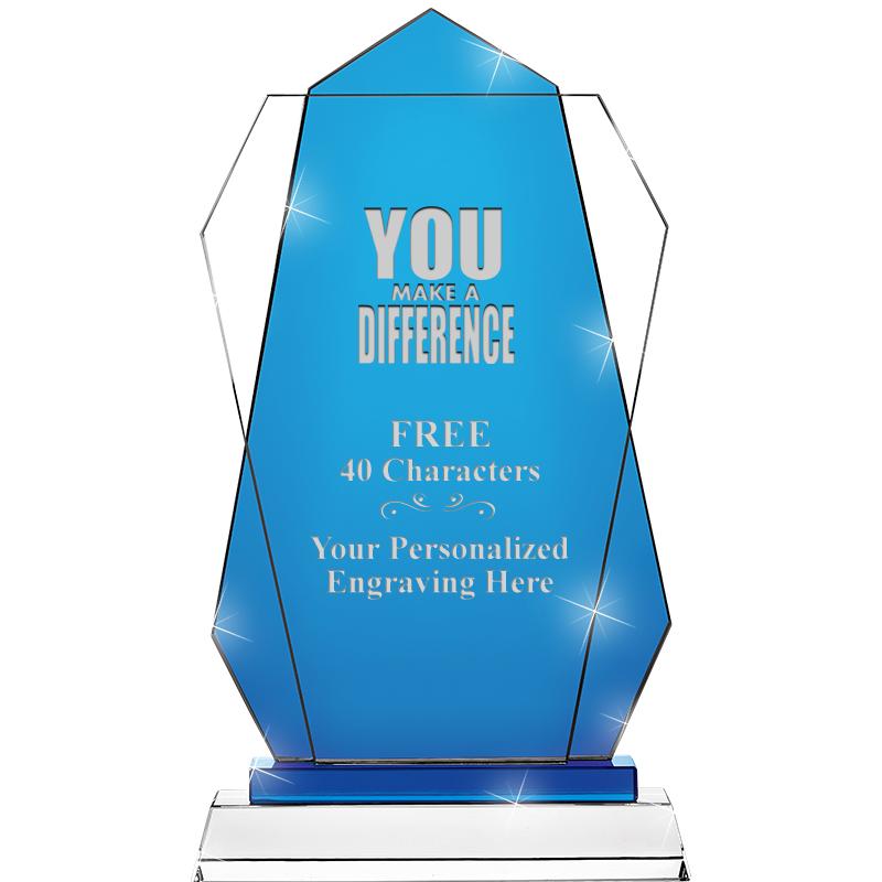 11" SAPPHIRE FLARE CRYSTAL