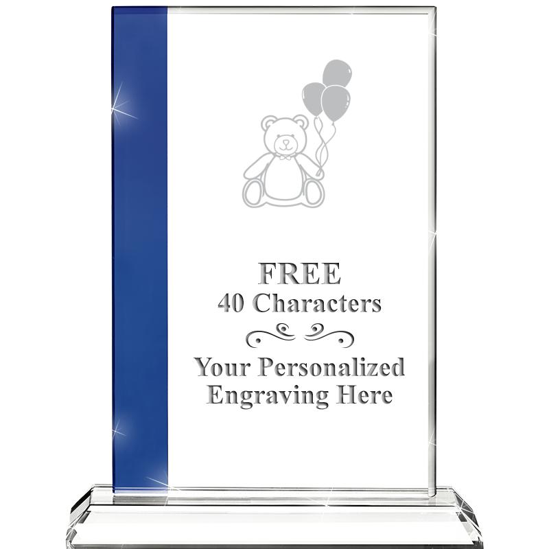 7"FLORENCE CRYSTAL W/SAPPHIRE