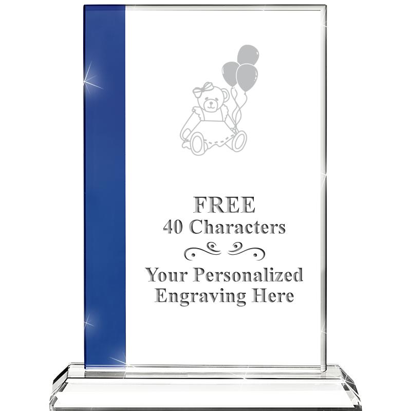 7"FLORENCE CRYSTAL W/SAPPHIRE