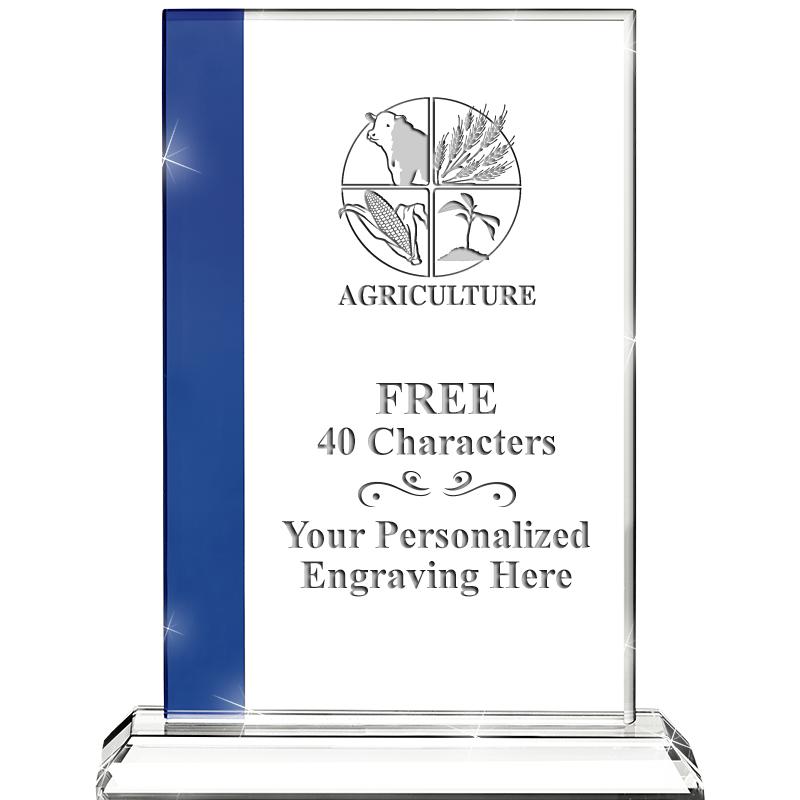 7"FLORENCE CRYSTAL W/SAPPHIRE