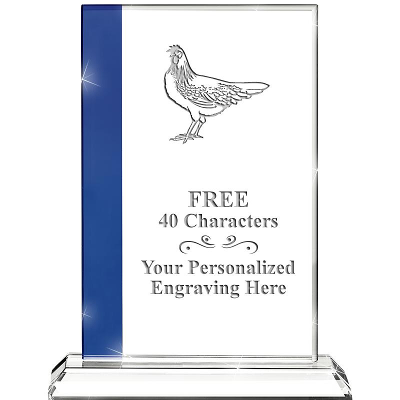 7"FLORENCE CRYSTAL W/SAPPHIRE