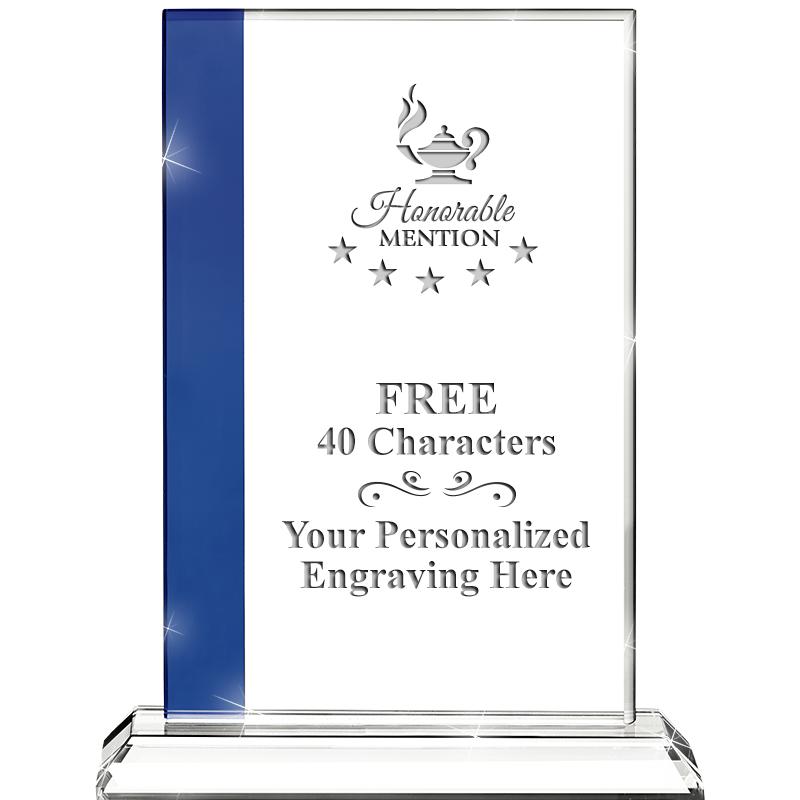 7"FLORENCE CRYSTAL W/SAPPHIRE