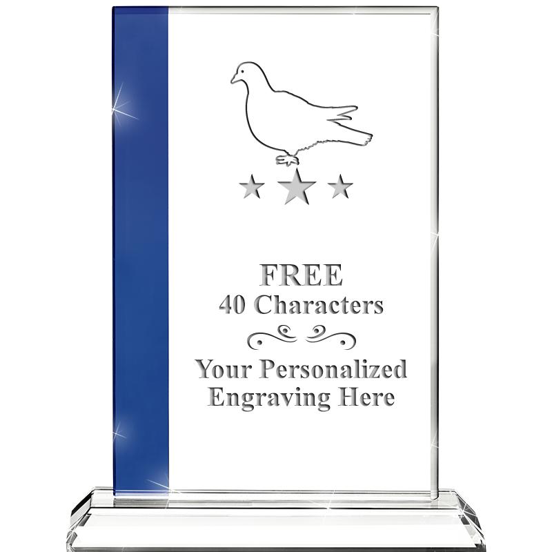 7"FLORENCE CRYSTAL W/SAPPHIRE