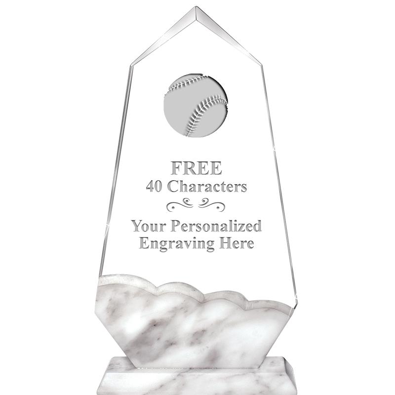 9" CALCUTTA MARBLE CRYSTAL