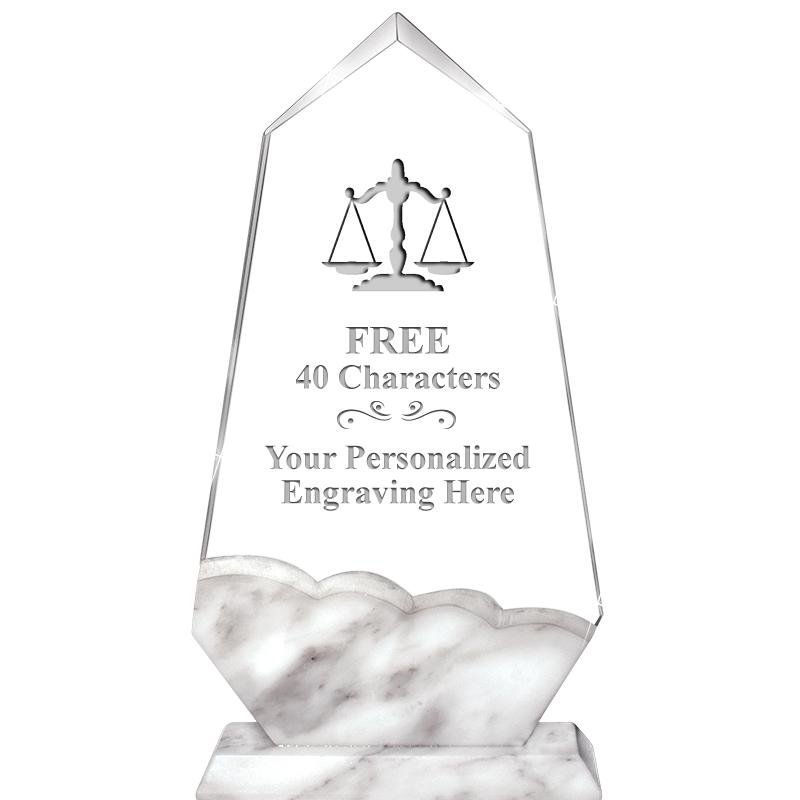 9" CALCUTTA MARBLE CRYSTAL