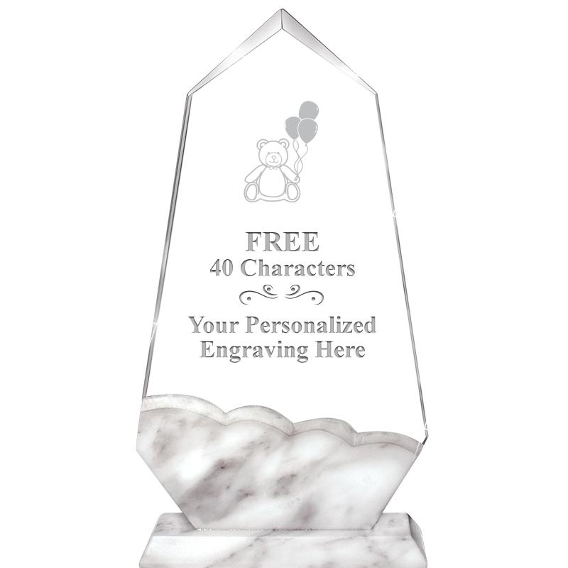 9" CALCUTTA MARBLE CRYSTAL