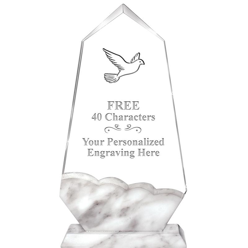 9" CALCUTTA MARBLE CRYSTAL