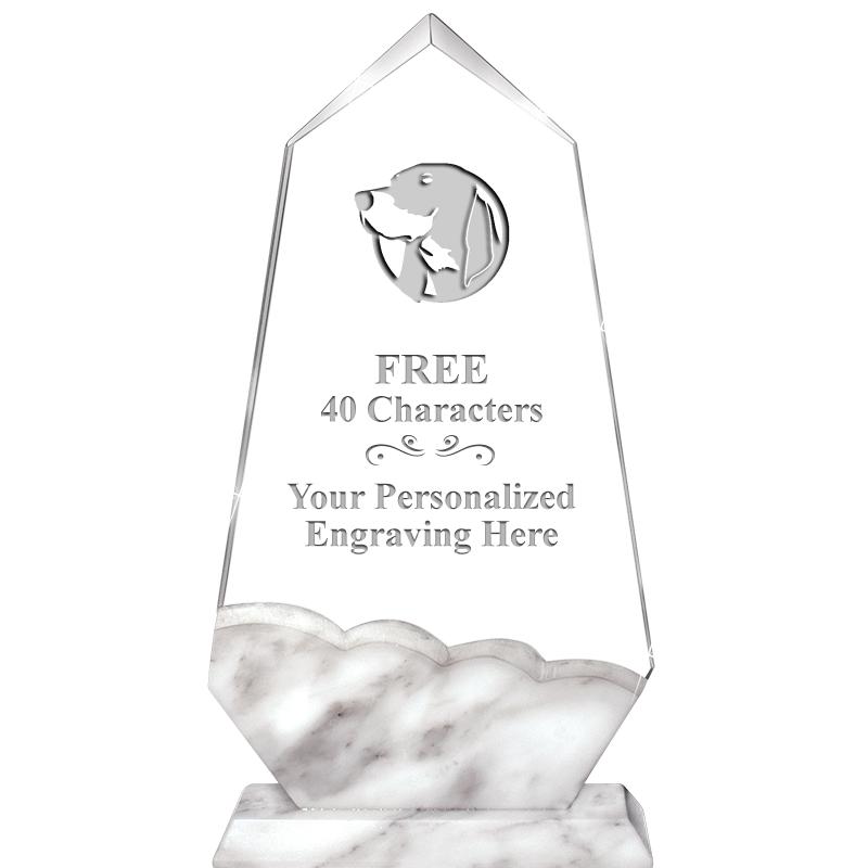 9" CALCUTTA MARBLE CRYSTAL