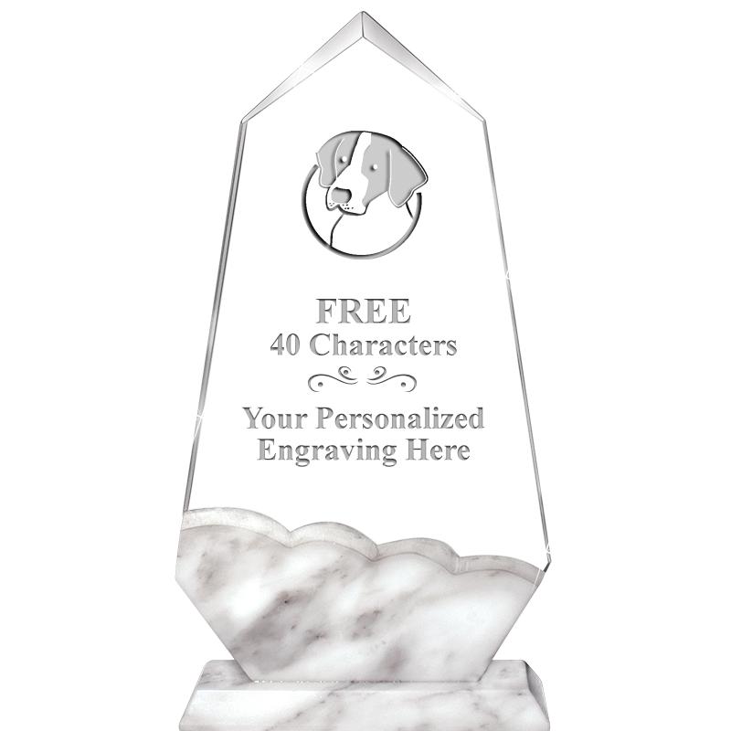 9" CALCUTTA MARBLE CRYSTAL