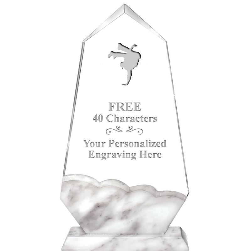 9" CALCUTTA MARBLE CRYSTAL