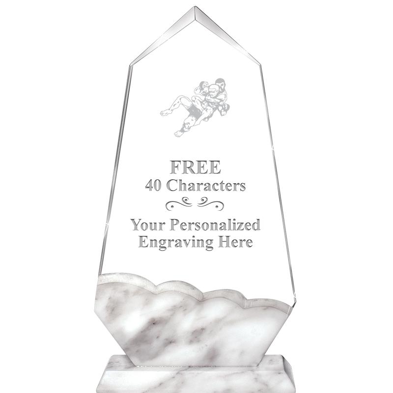 9" CALCUTTA MARBLE CRYSTAL