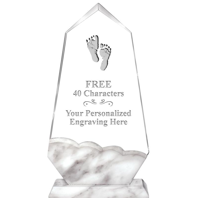 9" CALCUTTA MARBLE CRYSTAL