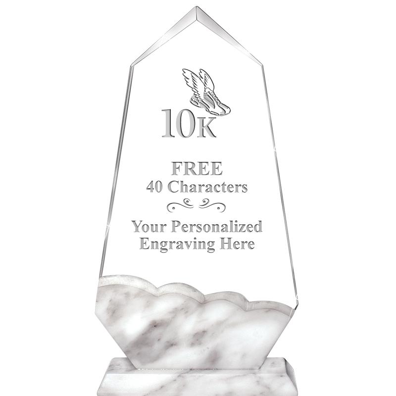 9" CALCUTTA MARBLE CRYSTAL