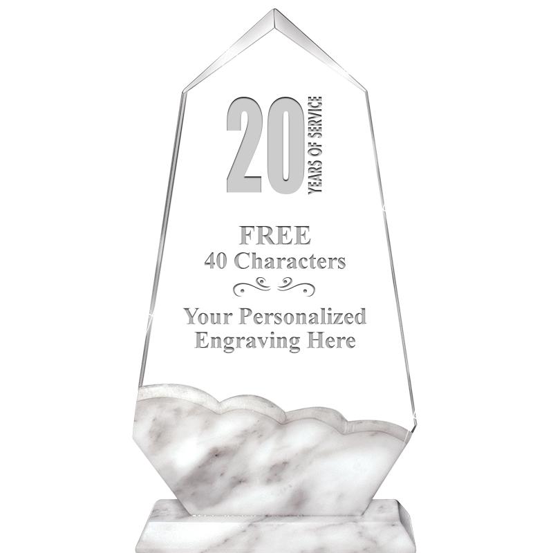 9" CALCUTTA MARBLE CRYSTAL