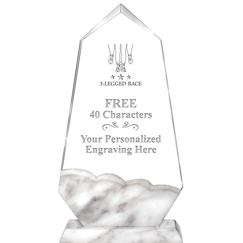 9" CALCUTTA MARBLE CRYSTAL