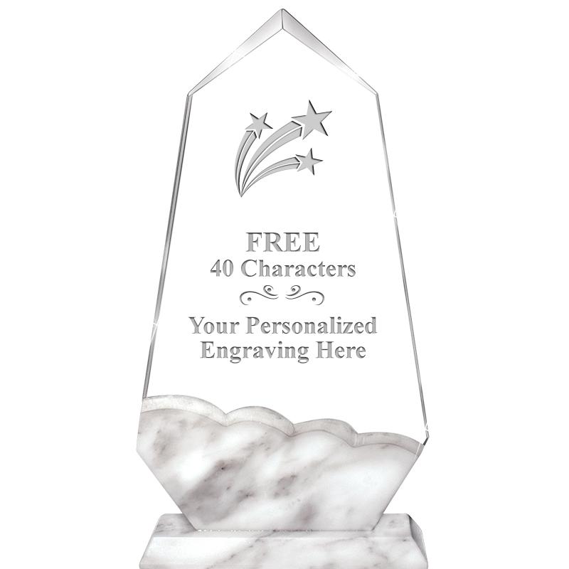 9" CALCUTTA MARBLE CRYSTAL