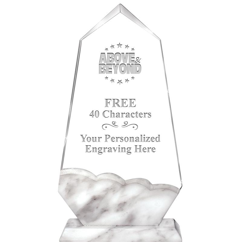 9" CALCUTTA MARBLE CRYSTAL