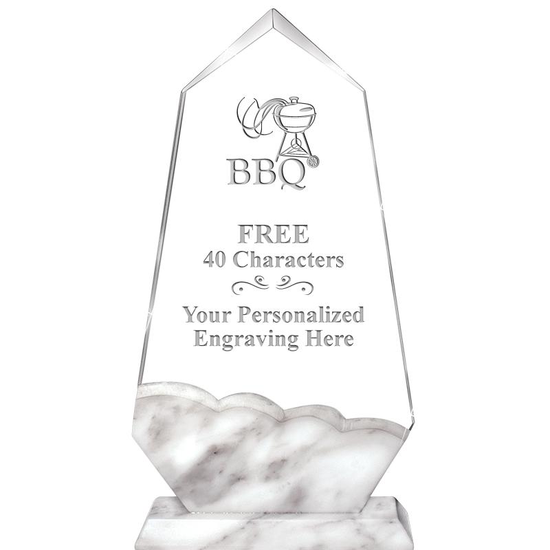 9" CALCUTTA MARBLE CRYSTAL