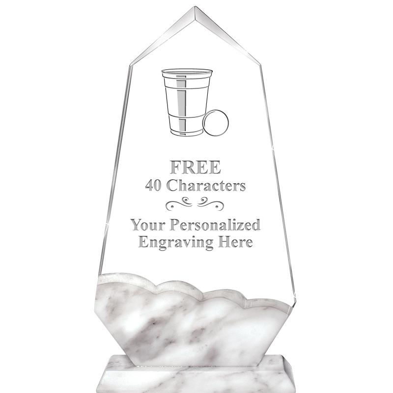 9" CALCUTTA MARBLE CRYSTAL