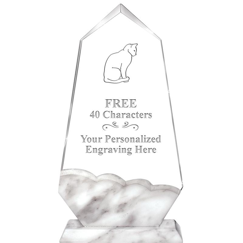 9" CALCUTTA MARBLE CRYSTAL