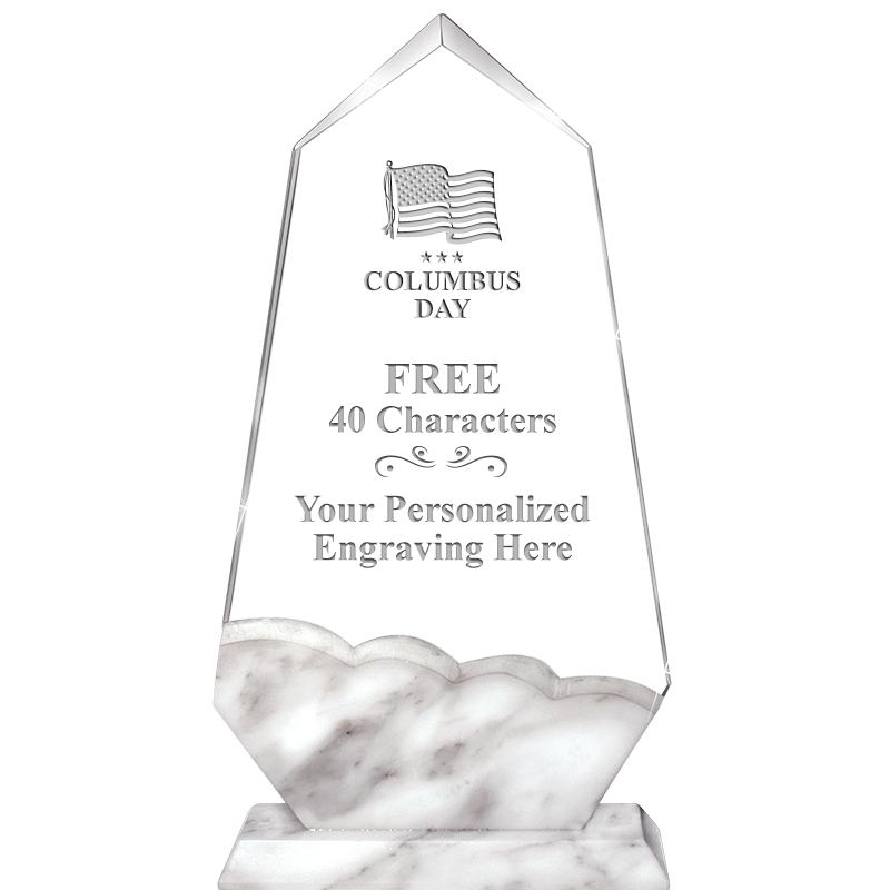 9" CALCUTTA MARBLE CRYSTAL