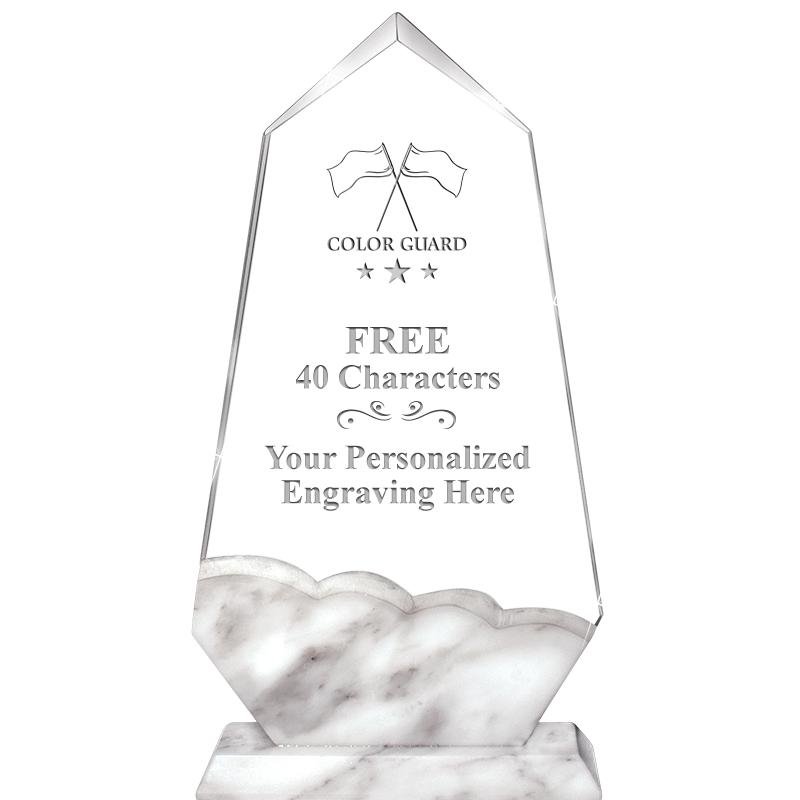 9" CALCUTTA MARBLE CRYSTAL