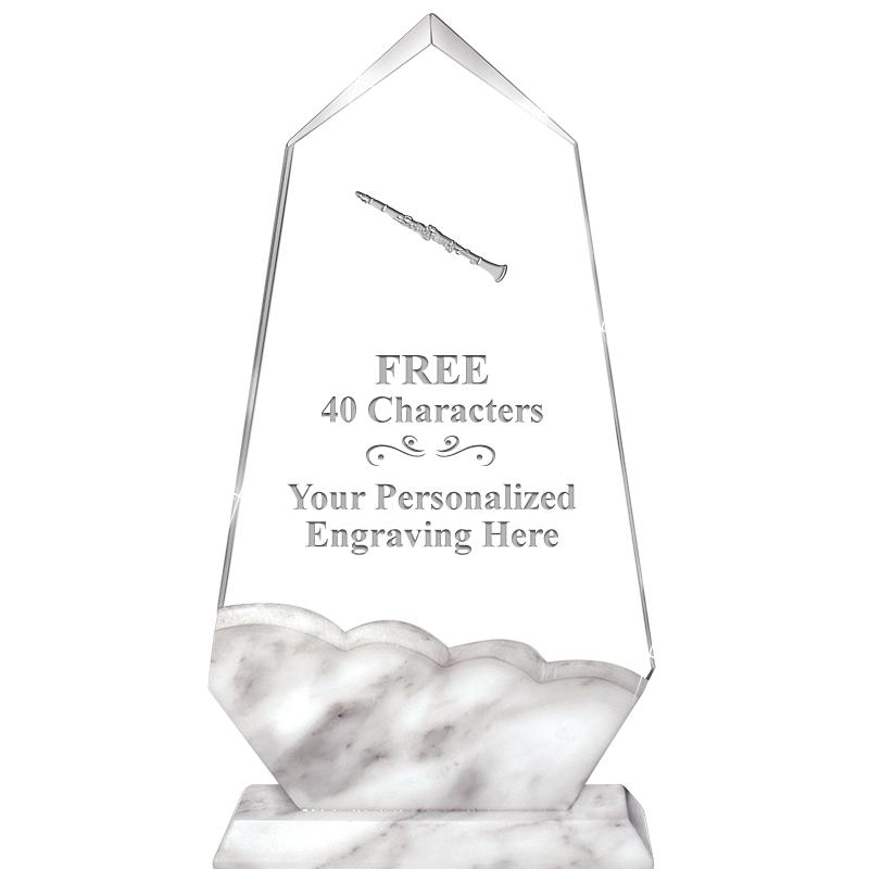 9" CALCUTTA MARBLE CRYSTAL