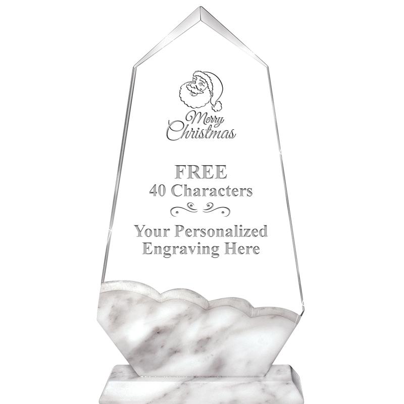 9" CALCUTTA MARBLE CRYSTAL