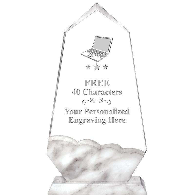 9" CALCUTTA MARBLE CRYSTAL