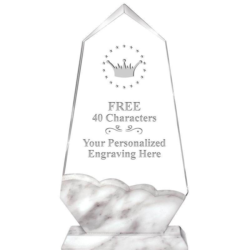 9" CALCUTTA MARBLE CRYSTAL