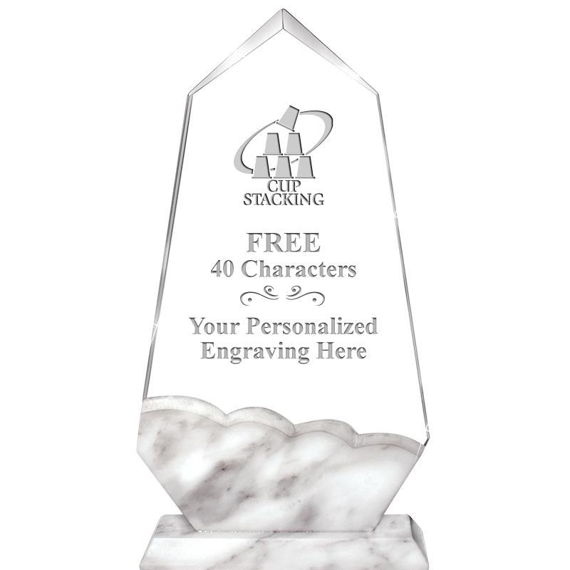 9" CALCUTTA MARBLE CRYSTAL