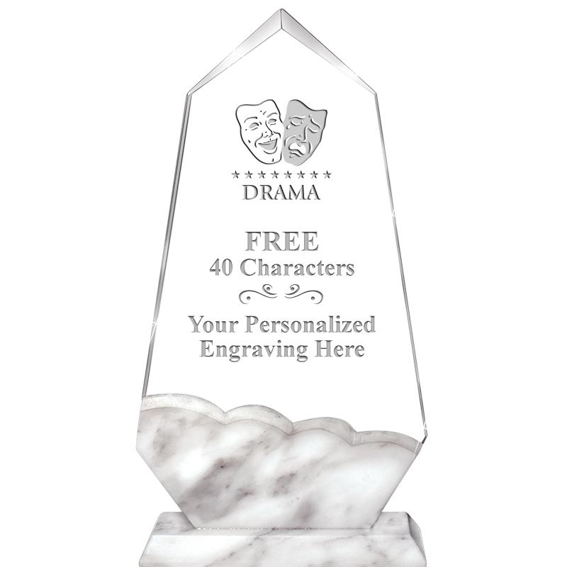 9" CALCUTTA MARBLE CRYSTAL