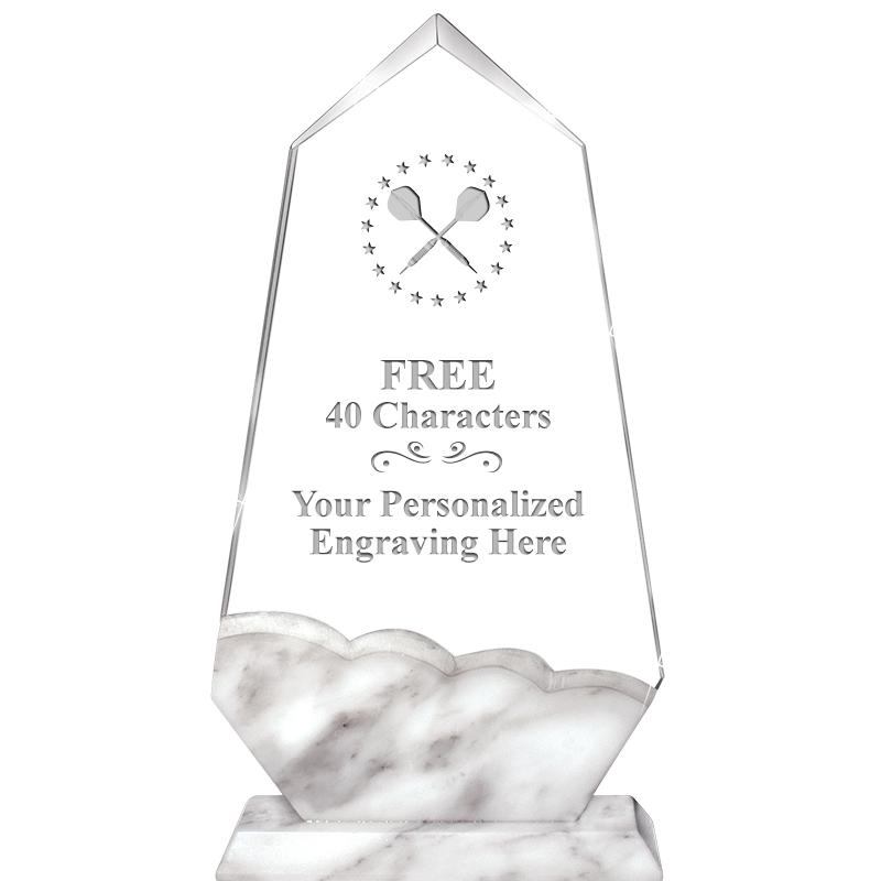 9" CALCUTTA MARBLE CRYSTAL