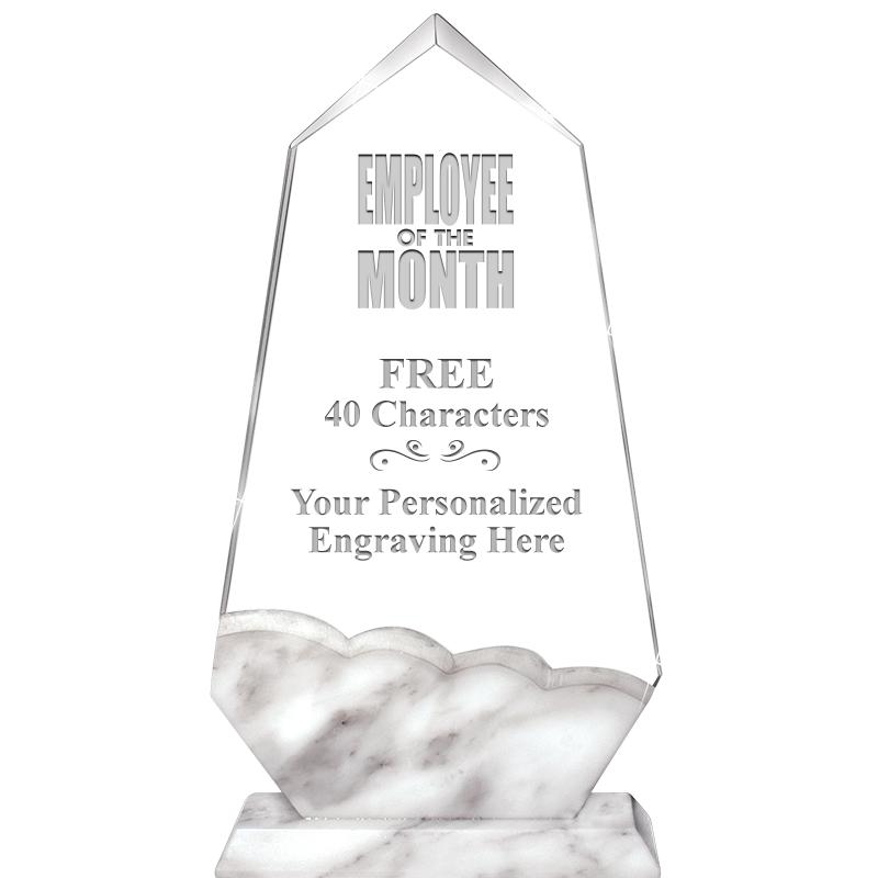 9" CALCUTTA MARBLE CRYSTAL