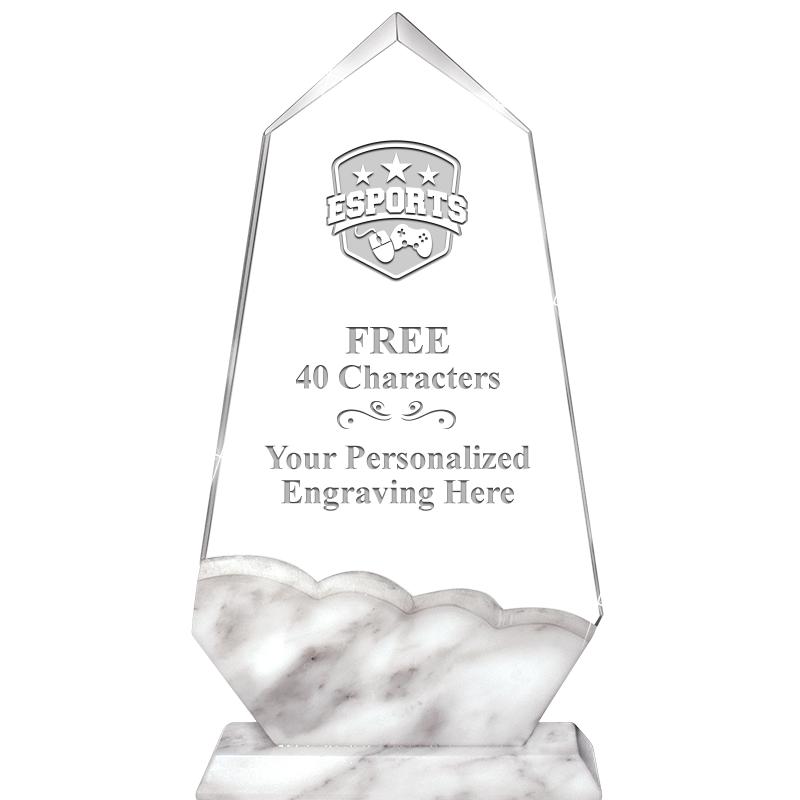 9" CALCUTTA MARBLE CRYSTAL