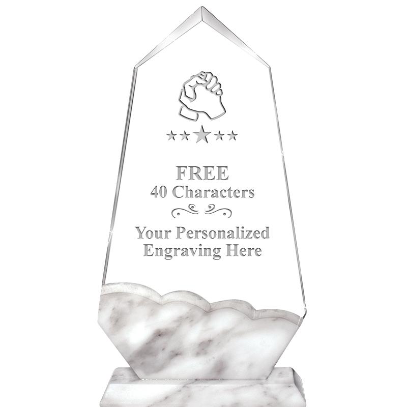 9" CALCUTTA MARBLE CRYSTAL