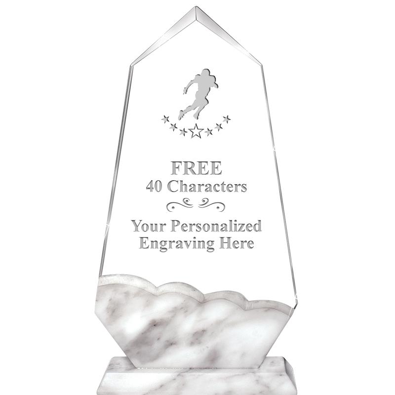 9" CALCUTTA MARBLE CRYSTAL