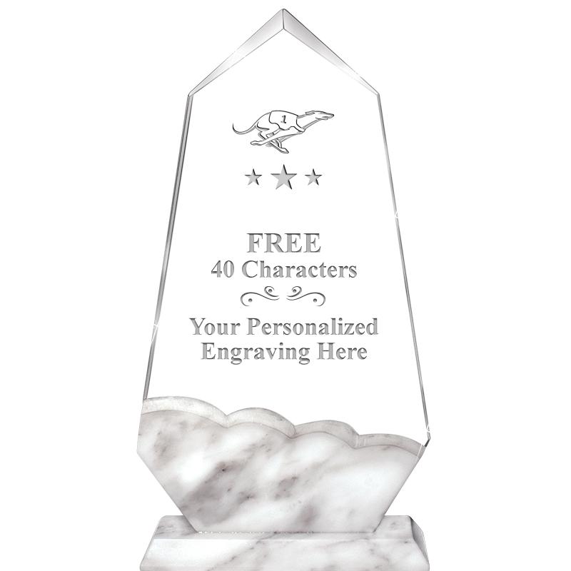 9" CALCUTTA MARBLE CRYSTAL