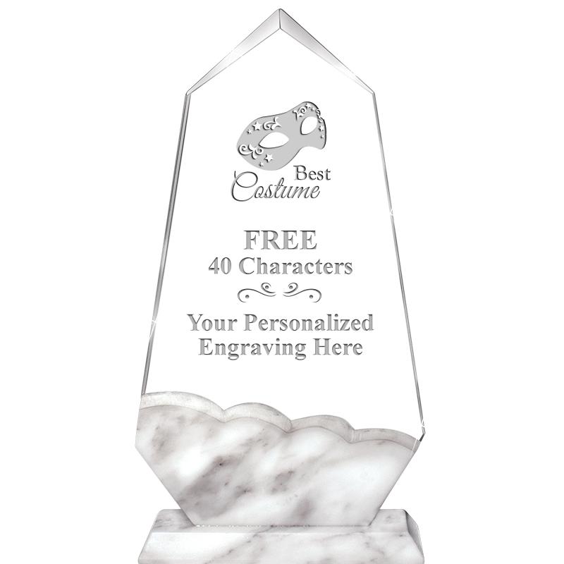 9" CALCUTTA MARBLE CRYSTAL