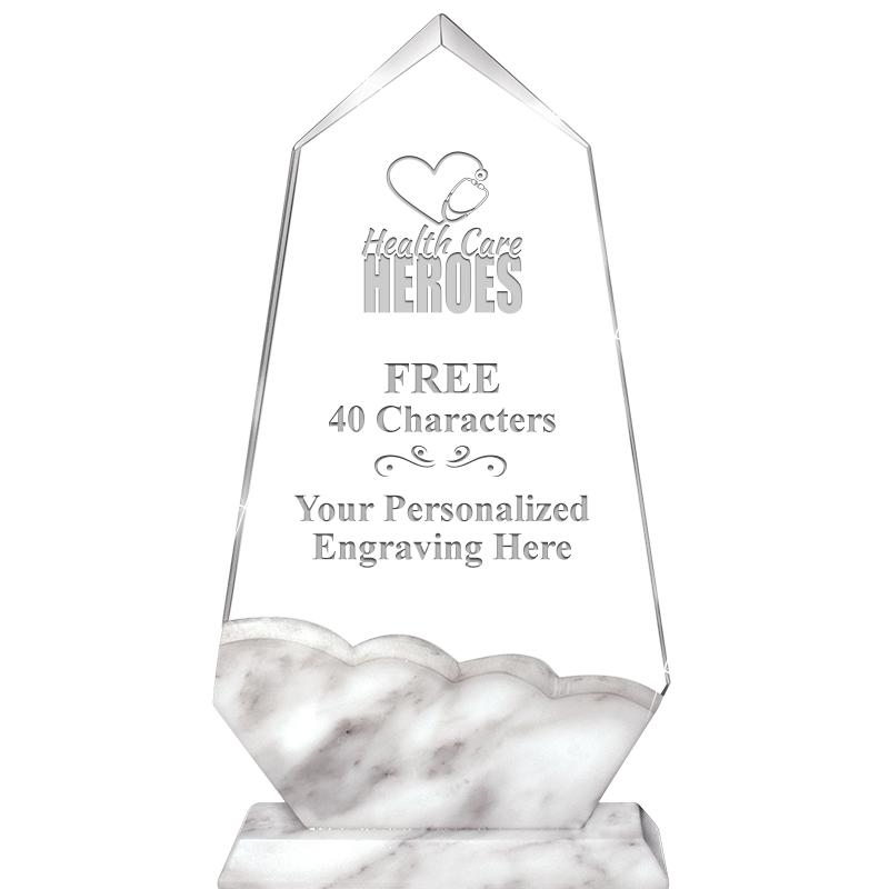 9" CALCUTTA MARBLE CRYSTAL