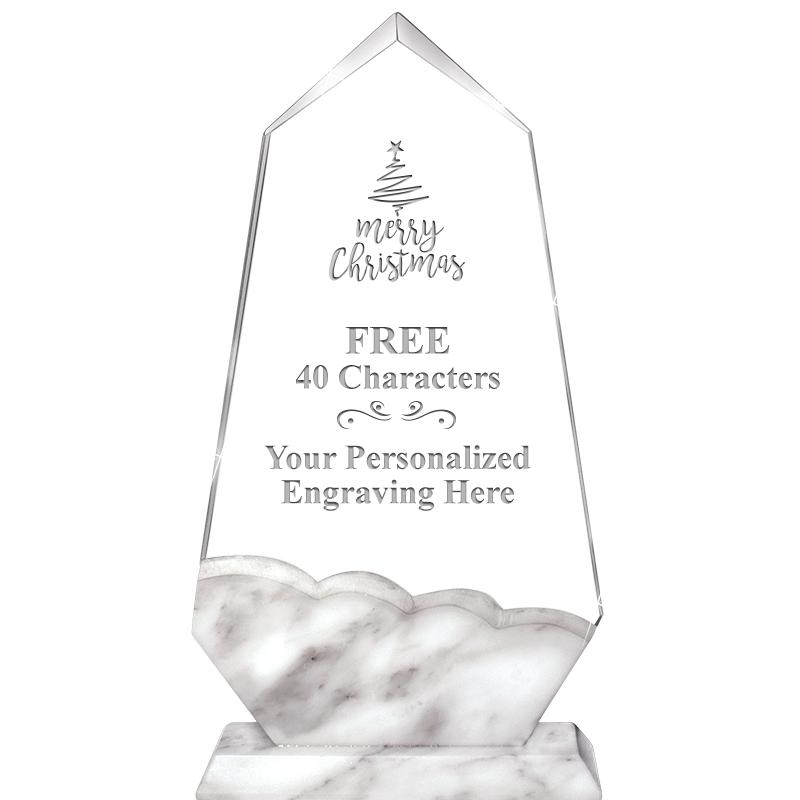 9" CALCUTTA MARBLE CRYSTAL