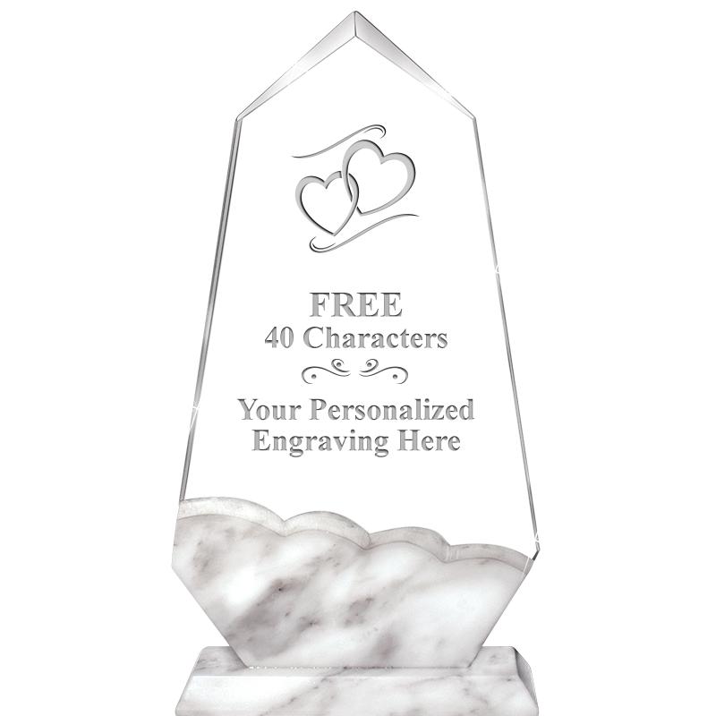 9" CALCUTTA MARBLE CRYSTAL