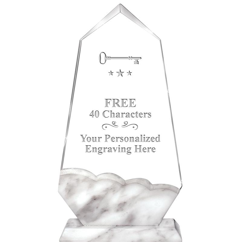 9" CALCUTTA MARBLE CRYSTAL