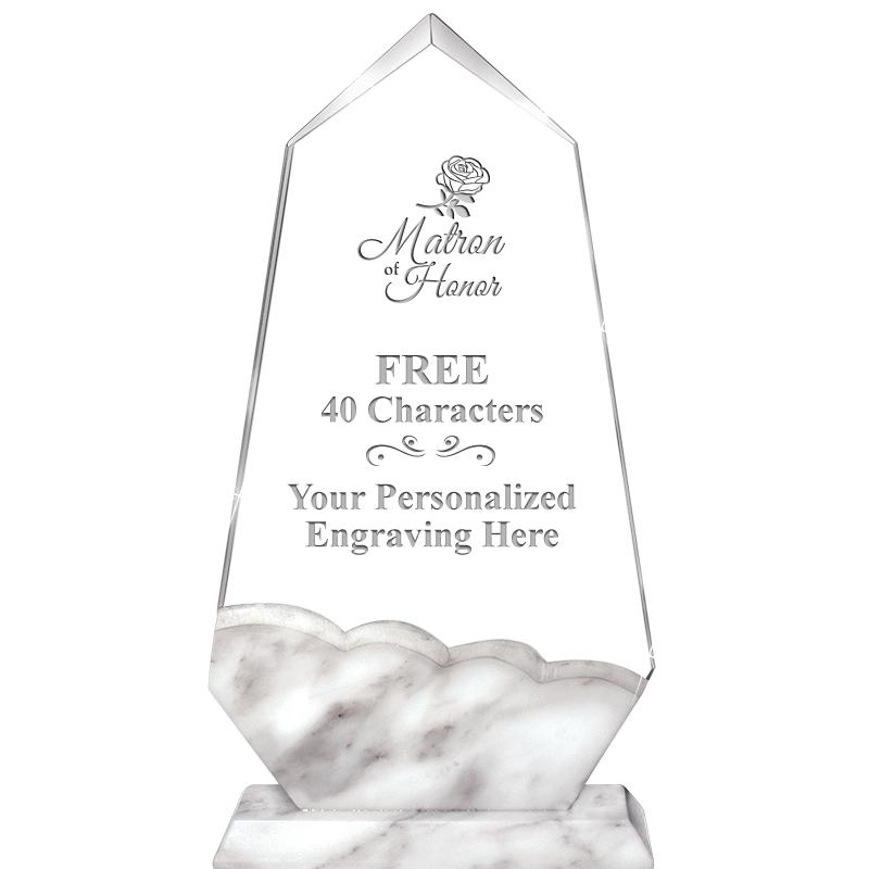 9" CALCUTTA MARBLE CRYSTAL